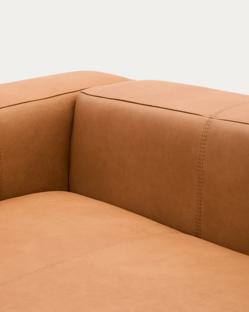 Blok 3-seater- Brown Leather