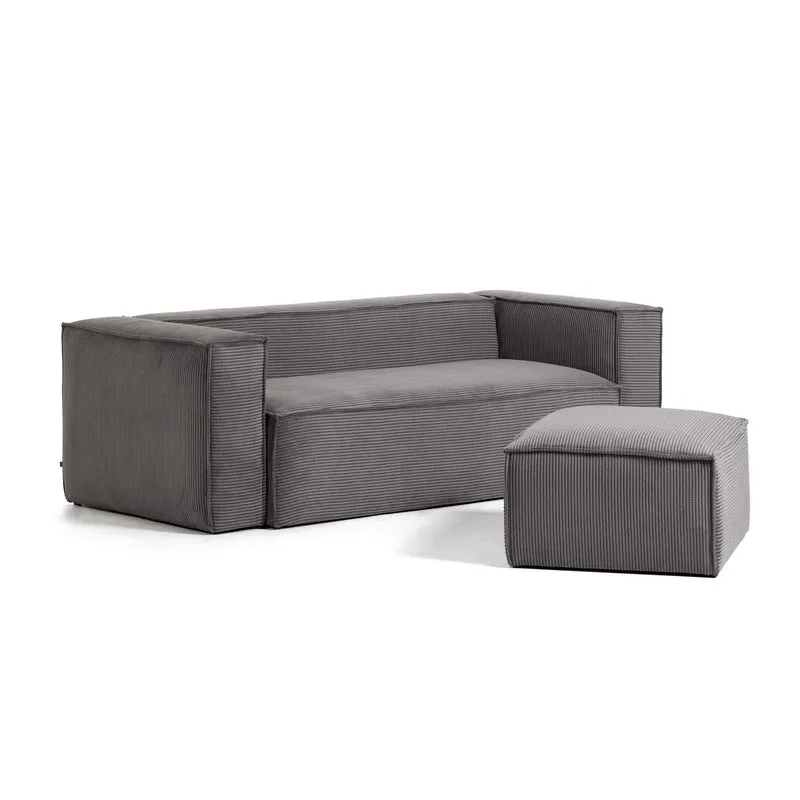 Blok 3-seater - Grey Corduroy