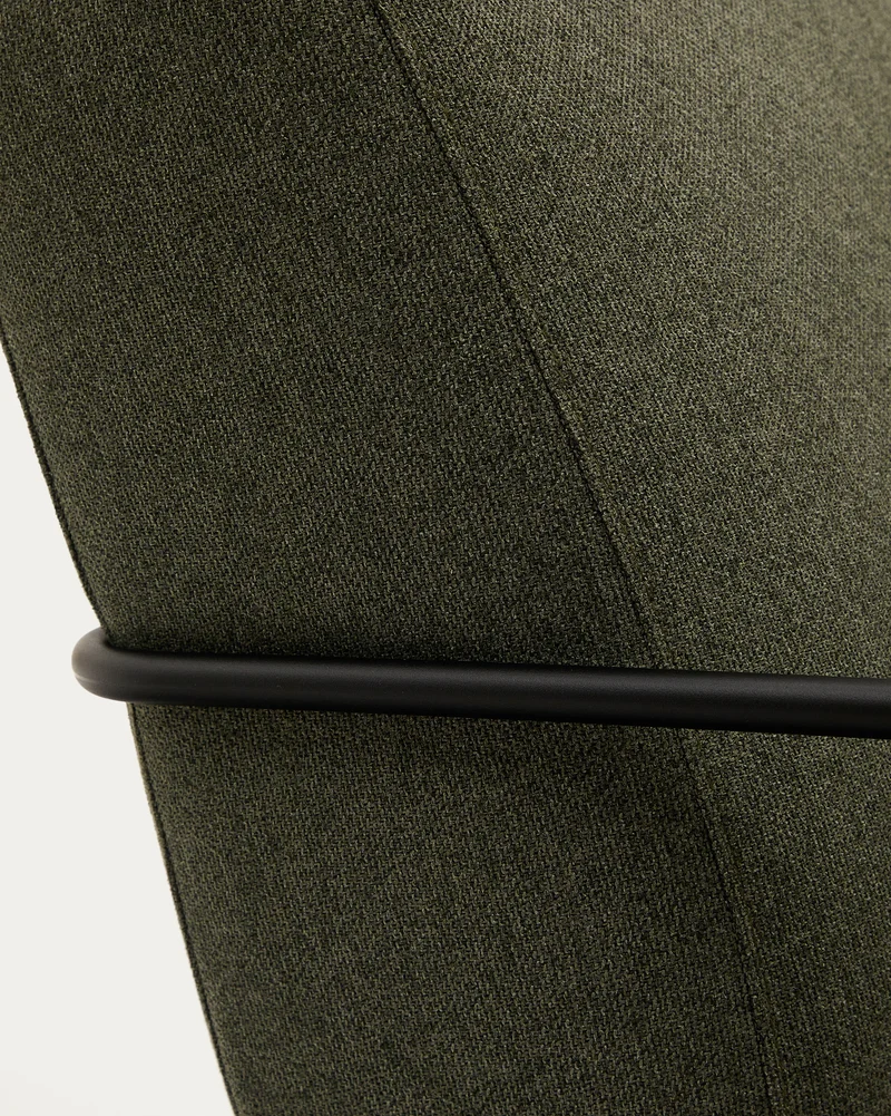 Gamer Armchair - Green & Black Metal