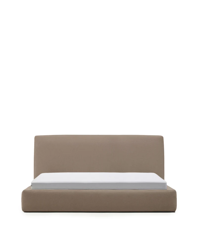 Blok brown bed with removable cover for 180 x 200cm mattress FSC Mix Credit