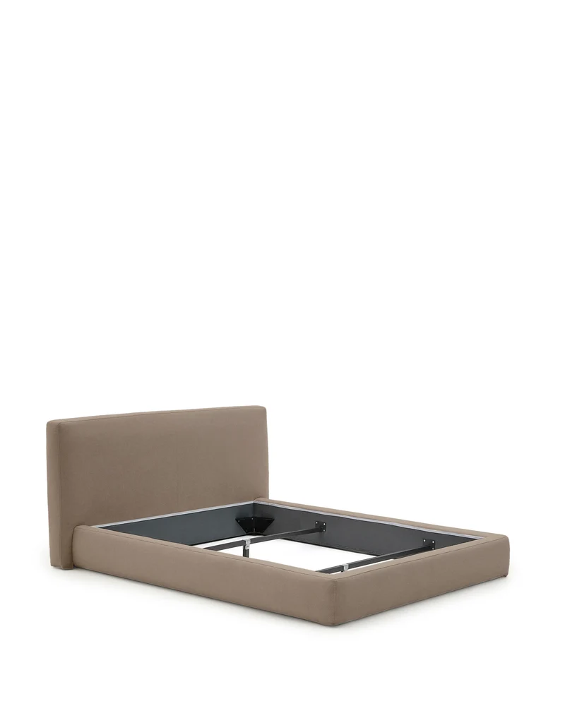 Blok brown bed with removable cover for 180 x 200cm mattress FSC Mix Credit