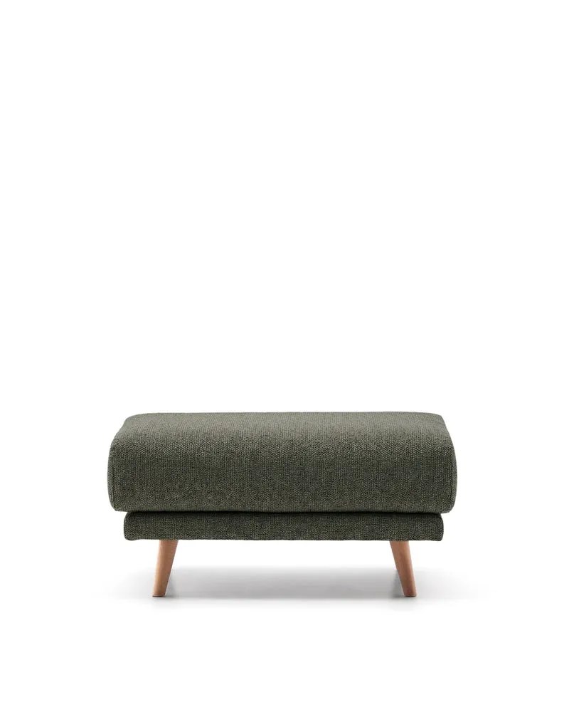 Karin Footrest - Green & Natural Legs