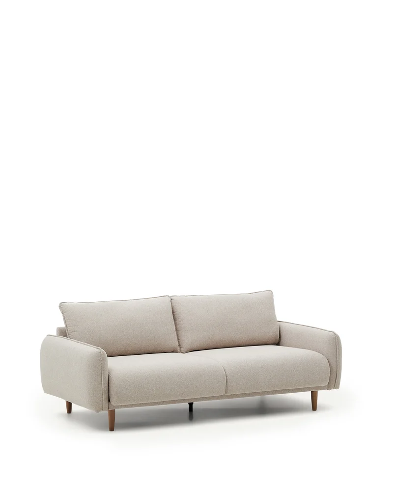 3 seater Carlota sofa in beige, 213 cm FSC Mix Credit