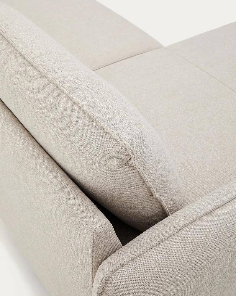 Carlota 3-seater sofa with left / right chaise longue in beige, 262 cm FSC Mix Credit