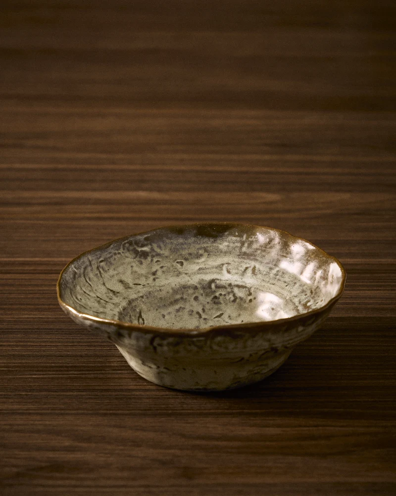 Alenia soup bowl in grey ceramic