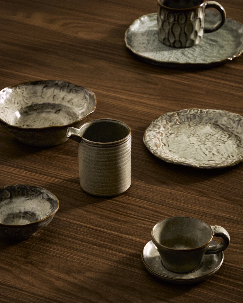 Alenia soup bowl in grey ceramic
