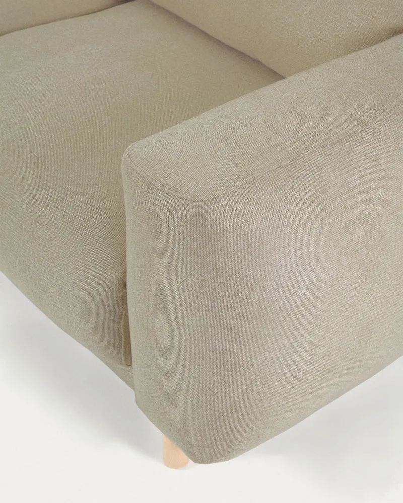 Singa 3 Seater with Chaise & Reclining Headrests - Beige