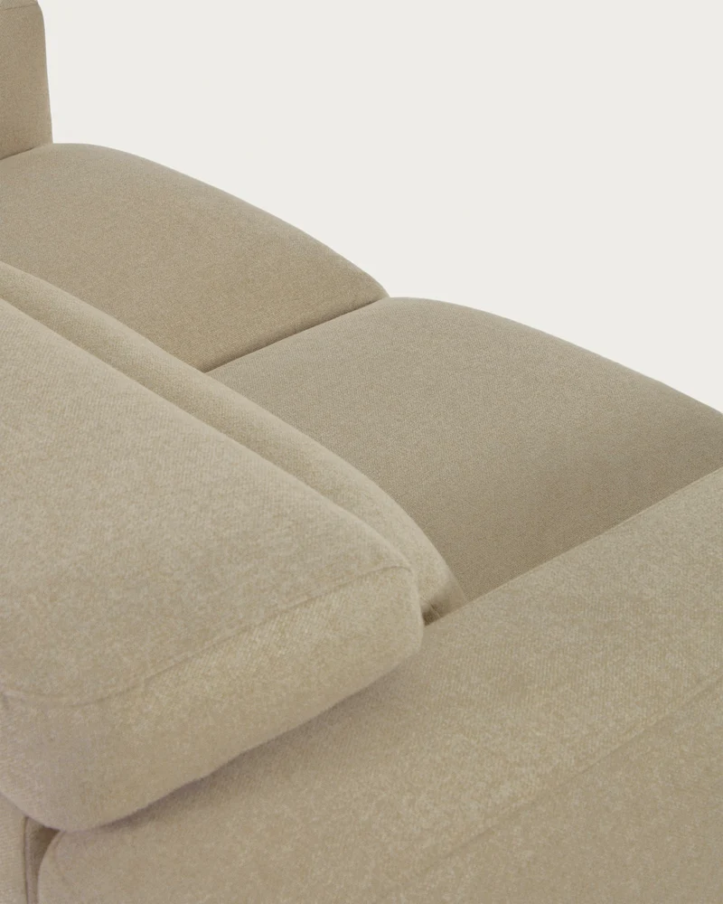 Singa 3 Seater with Reclining Headrest & Extendable Seat - Beige