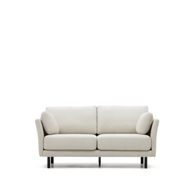 Gilma 2-seater - Pearl Chenille & Black legs