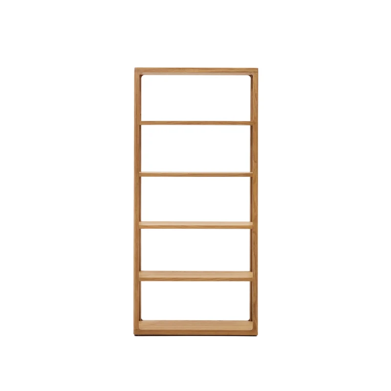 Maymai shelf with solid oak structure 90 x 193 cm