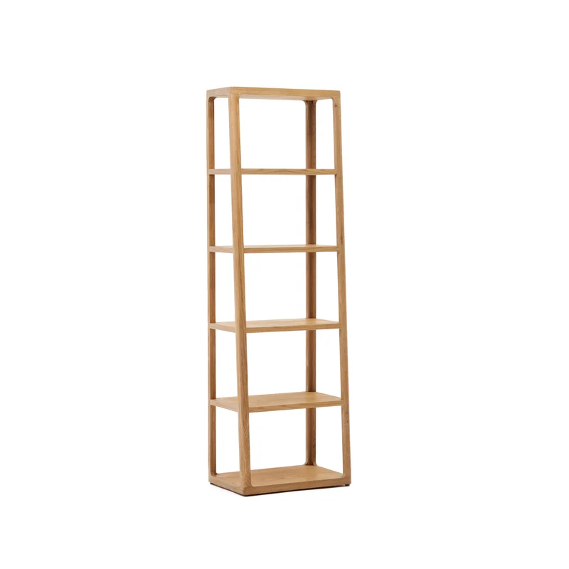 Maymai shelf with solid oak structure 60 x 193 cm