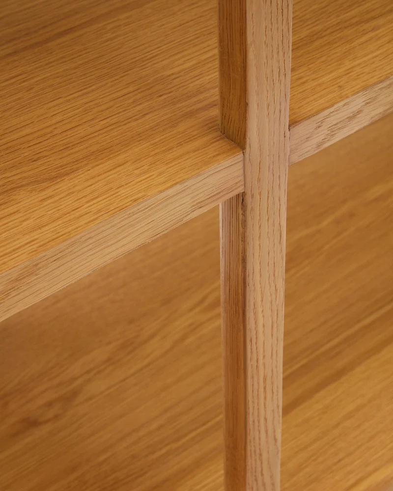 Maymai shelf with solid oak structure 180 x 81 cm