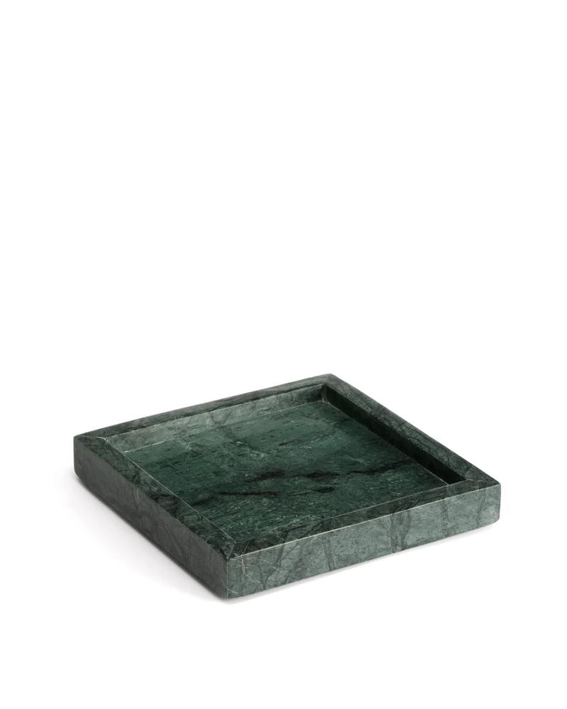 Serela Tray in Green Marble