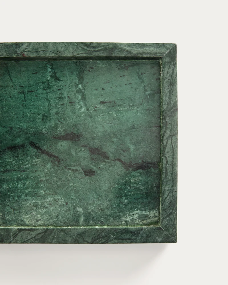 Serela Tray in Green Marble