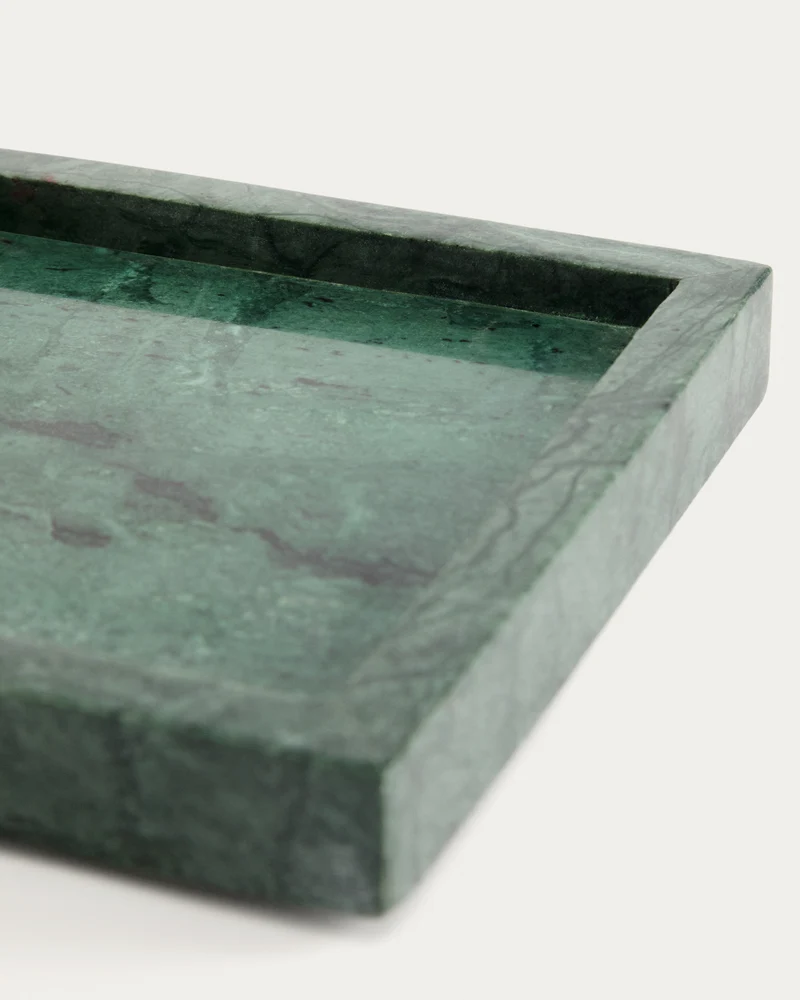Serela Tray in Green Marble
