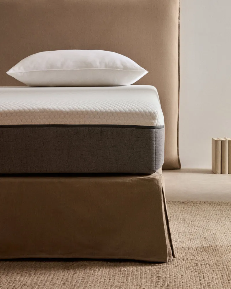 Eva viscoelastic mattress with removable cover 90 x 190 cm
