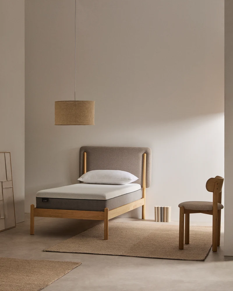 Eva viscoelastic mattress with removable cover 90 x 190 cm