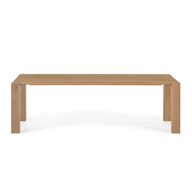 Deyanira table with oak veneer and solid oak legs 220 x 110 cm