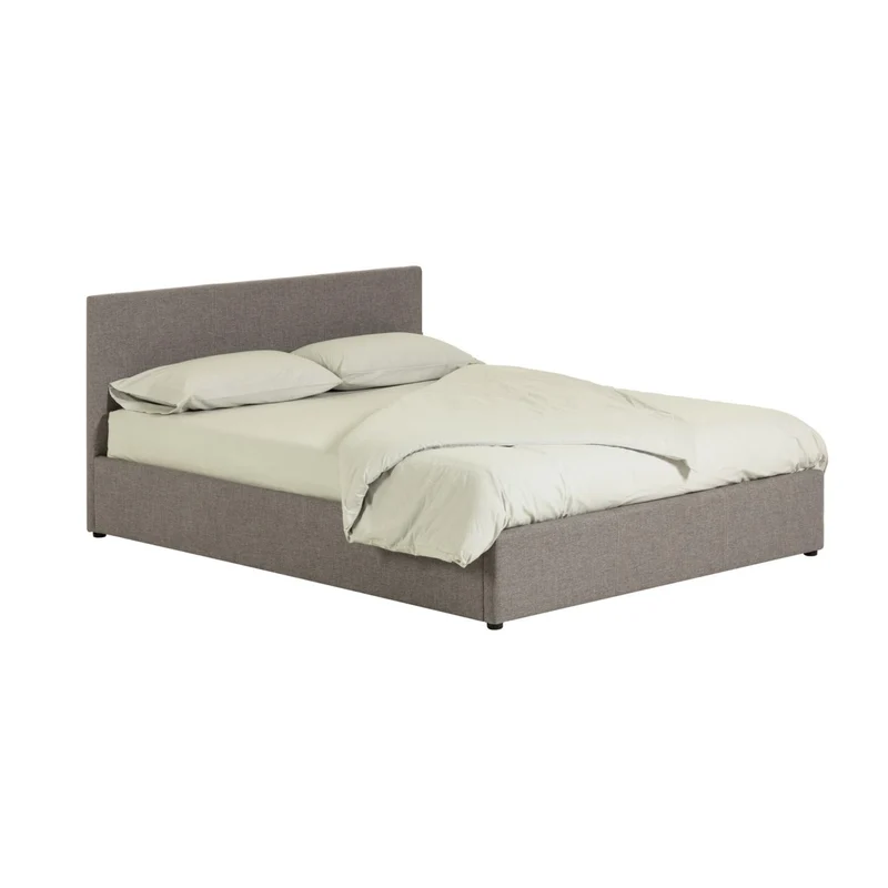 Nahiri grey lift-up storage bed for a 160 x 200 cm mattress
