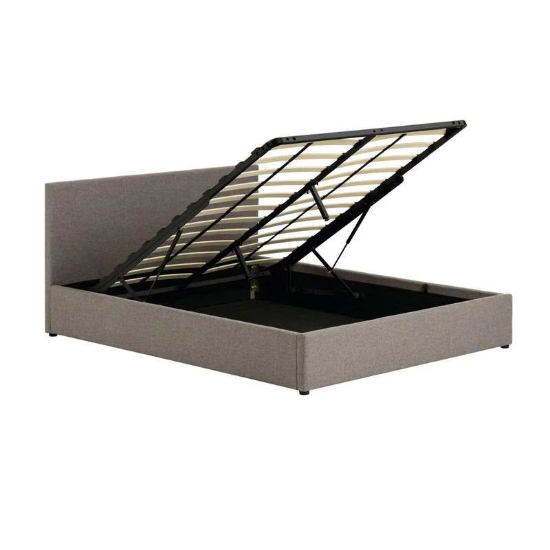 Nahiri grey lift-up storage bed for a 160 x 200 cm mattress