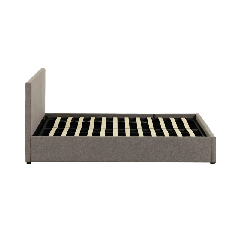 Nahiri grey lift-up storage bed for a 160 x 200 cm mattress
