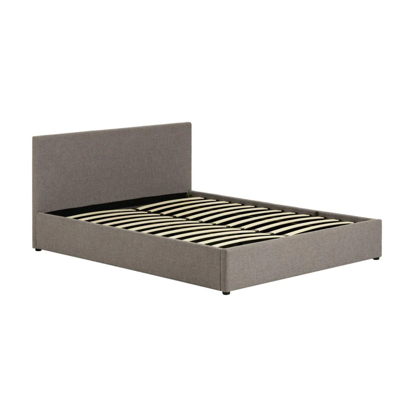 Nahiri grey lift-up storage bed for a 160 x 200 cm mattress