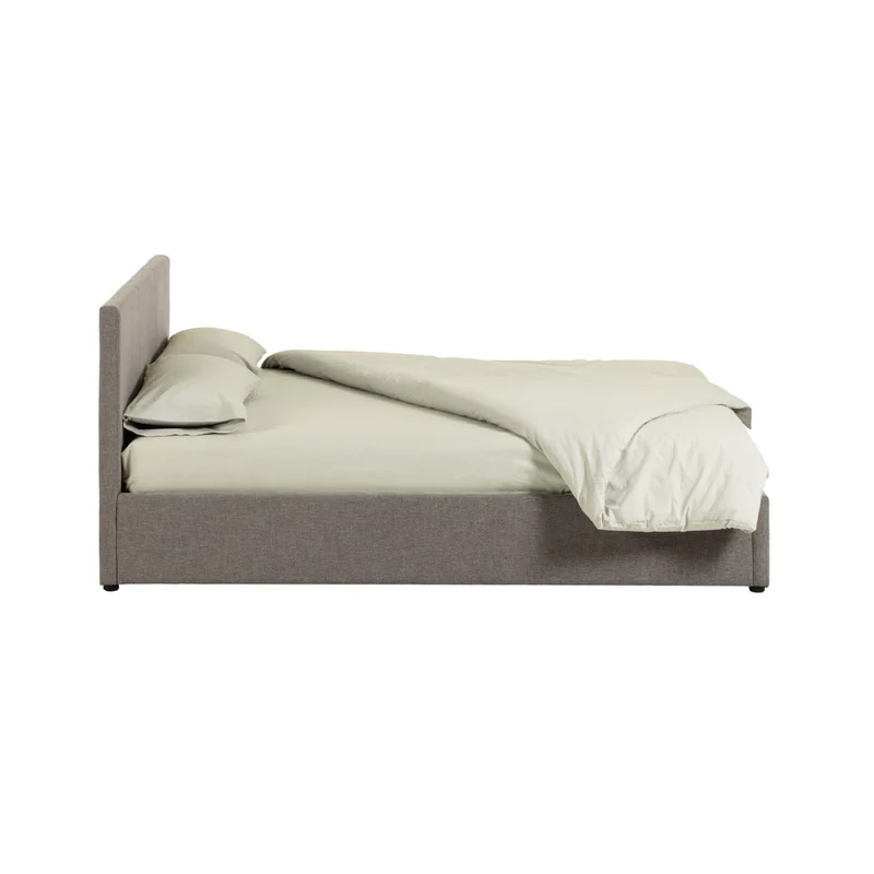 Nahiri grey lift-up storage bed for a 160 x 200 cm mattress