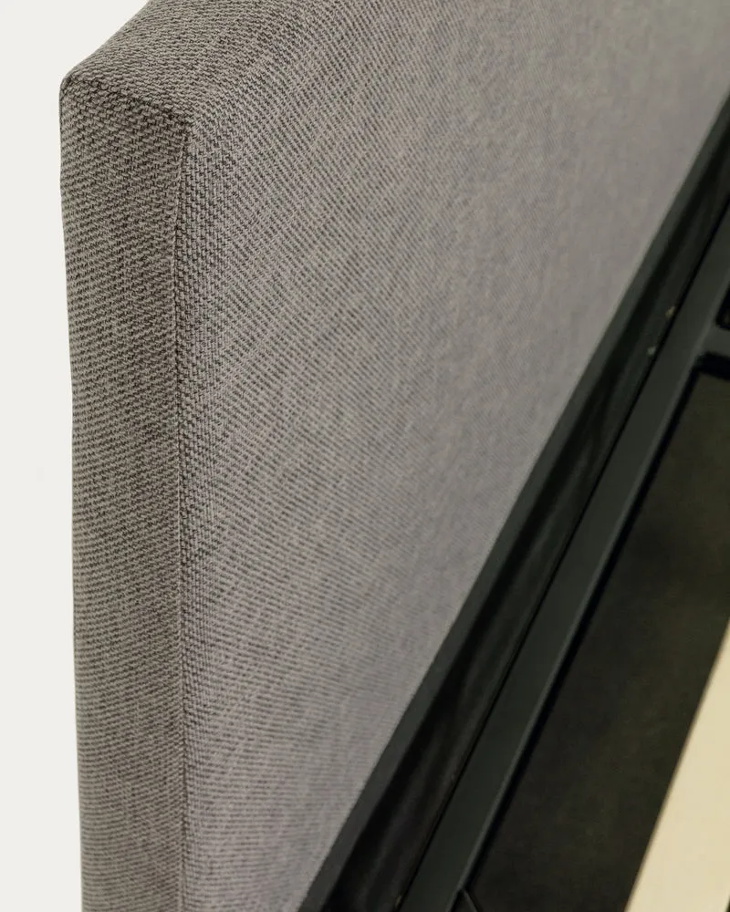 Nahiri grey lift-up storage bed for a 160 x 200 cm mattress