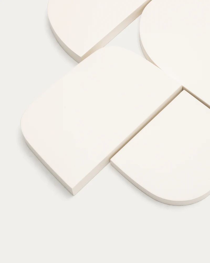 Danei white and red wall panel, 65 x 60 cm