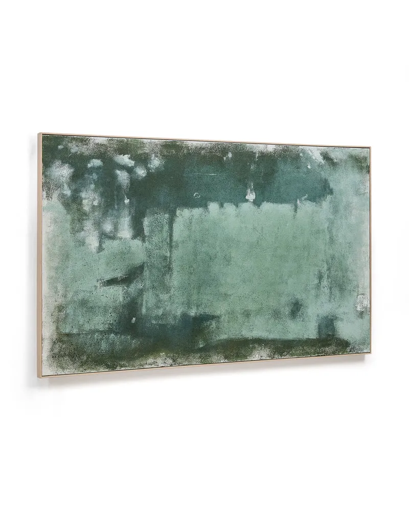 Selnar green abstract picture, 202 x 122 cm