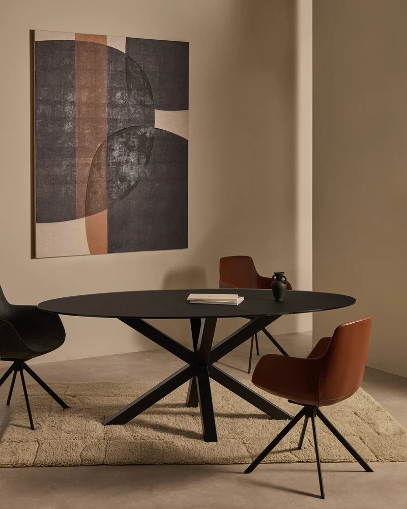 Tonol, brown abstract canvas, 180 x 140 cm