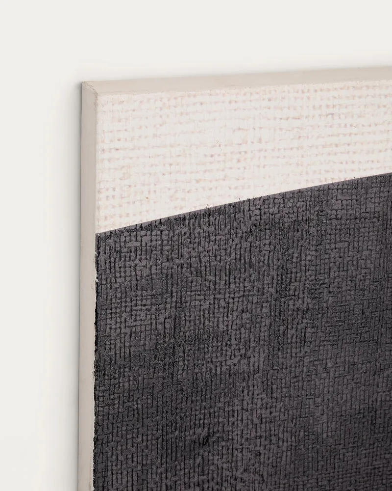 Tonol, brown abstract canvas, 180 x 140 cm