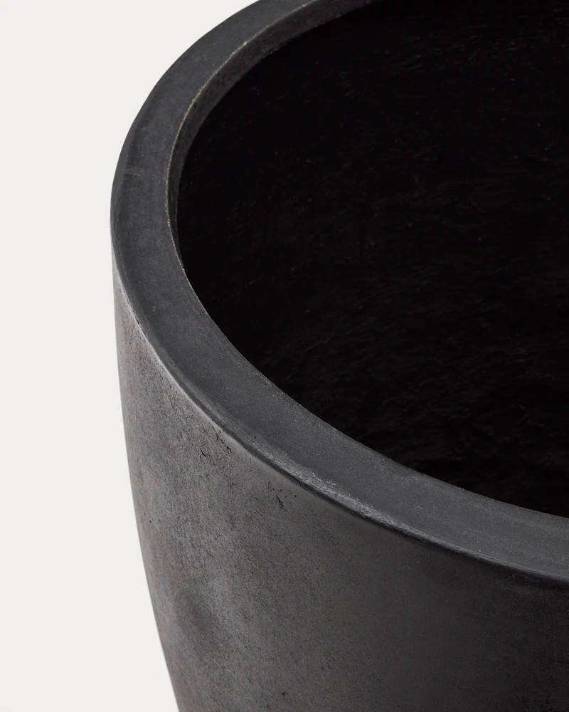 Aiguablava Black Cement Planter Ø 75 cm