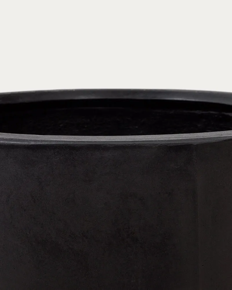 Aiguablava Black Cement Planter Ø 75 cm