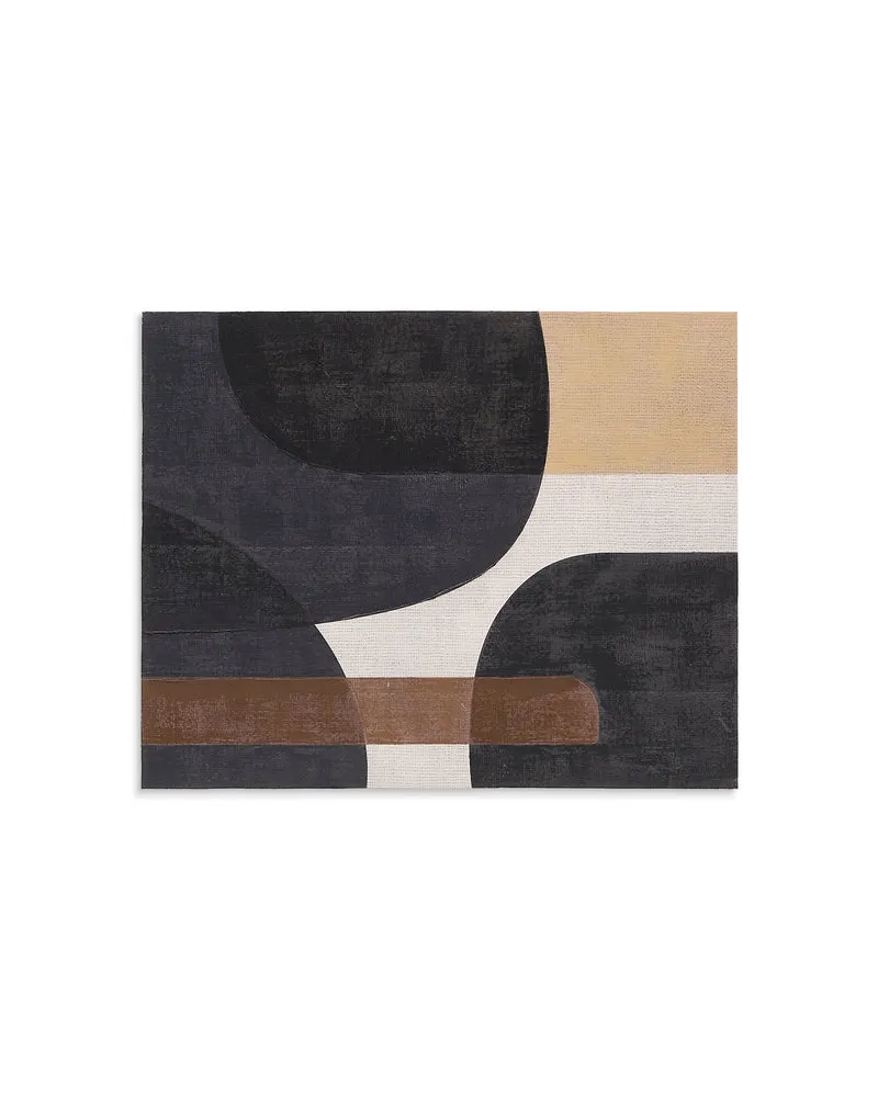 Tonol, brown abstract canvas, 100 x 80 cm