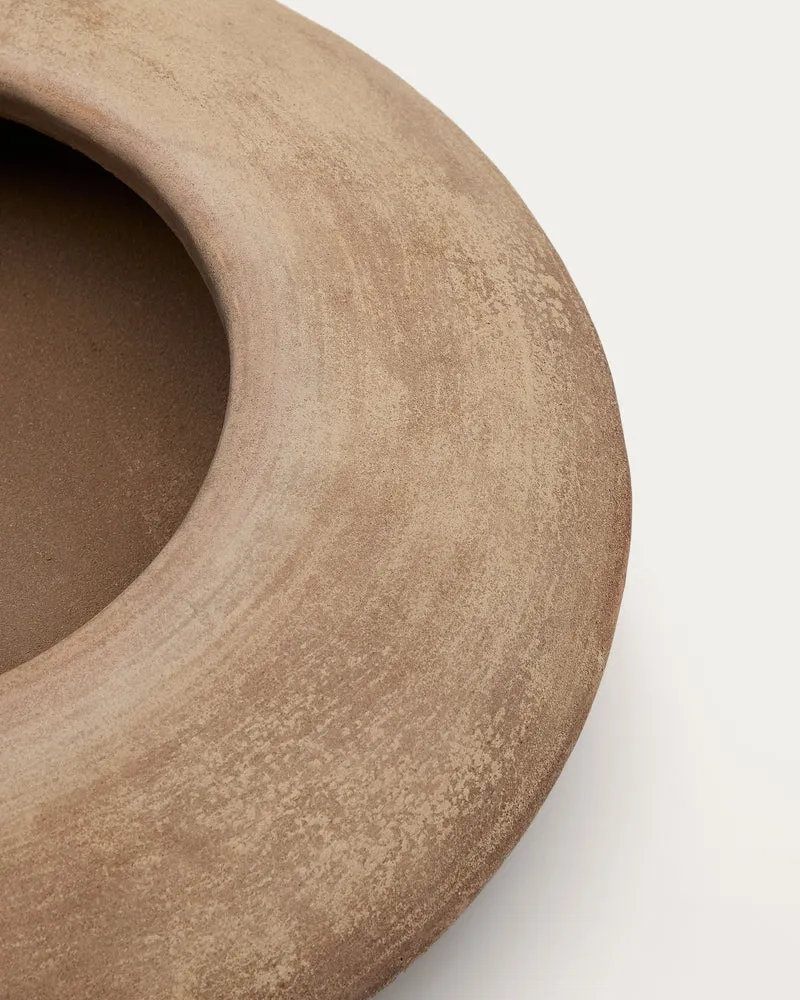 Rivor terracotta planter with natural finish Ø 65cm