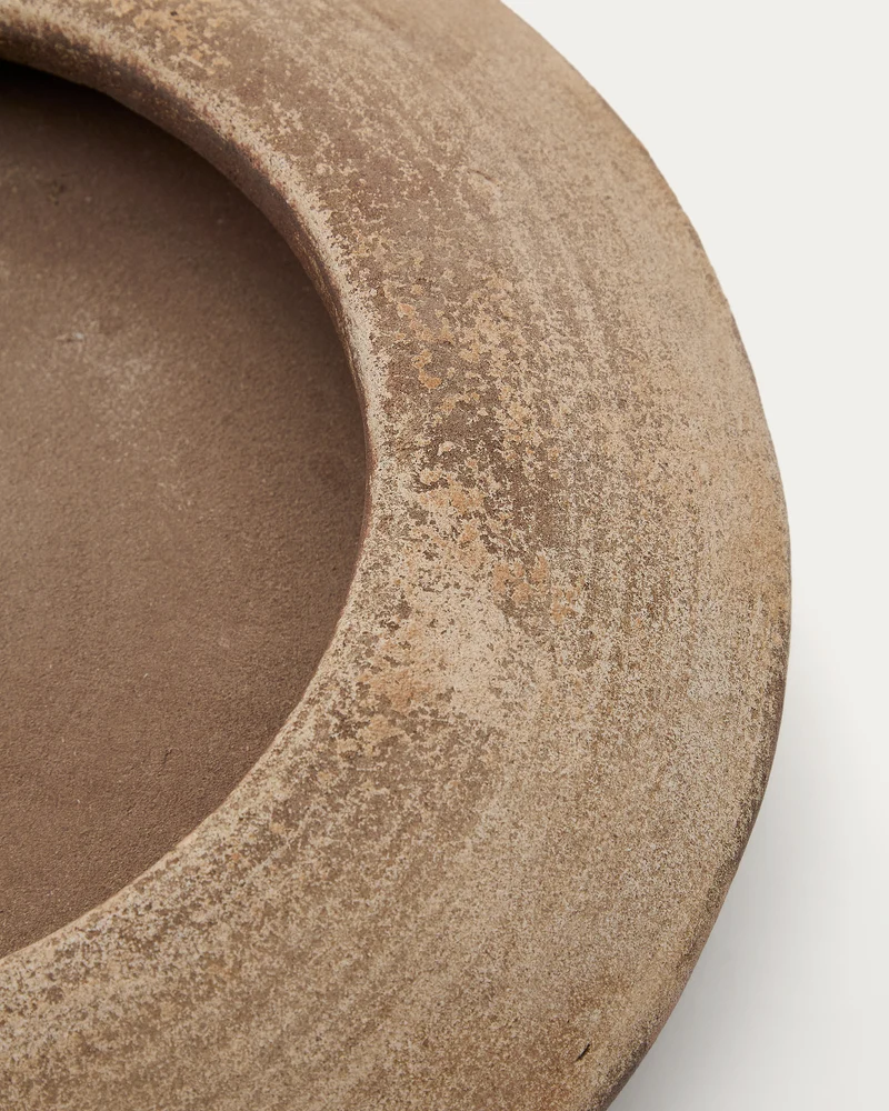 Rivor terracotta planter with natural finish Ø 36cm