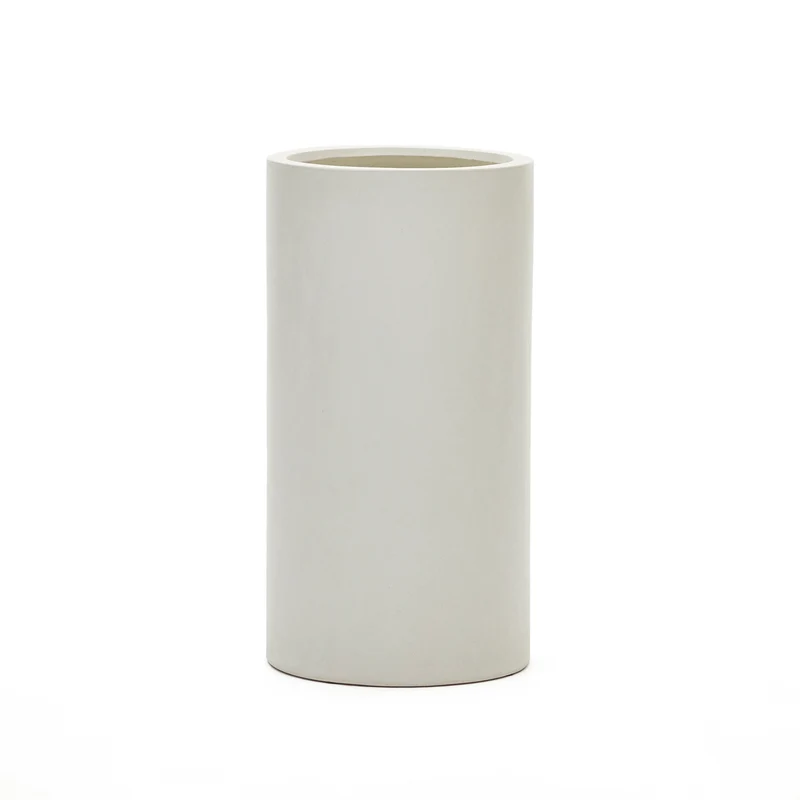 Aiguablava plant pot in white cement, Ø 42 cm