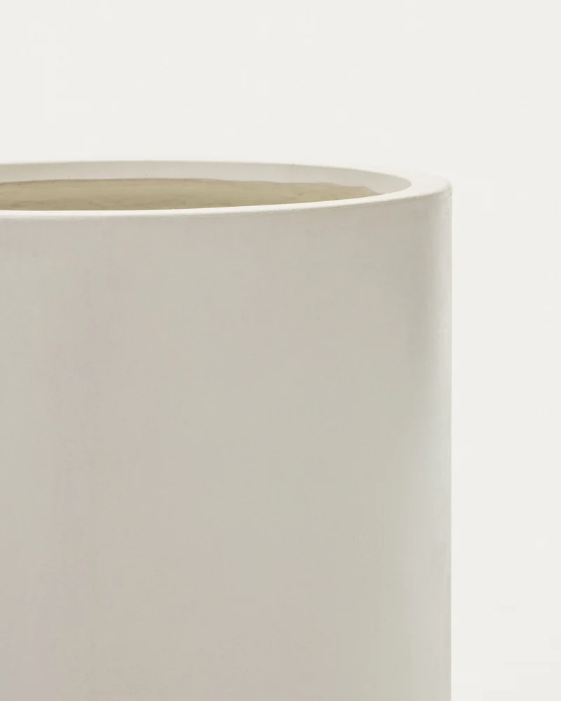 Aiguablava plant pot in white cement, Ø 52 cm