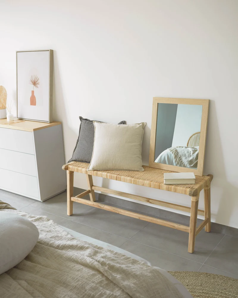 Beida solid teak bench 120 cm