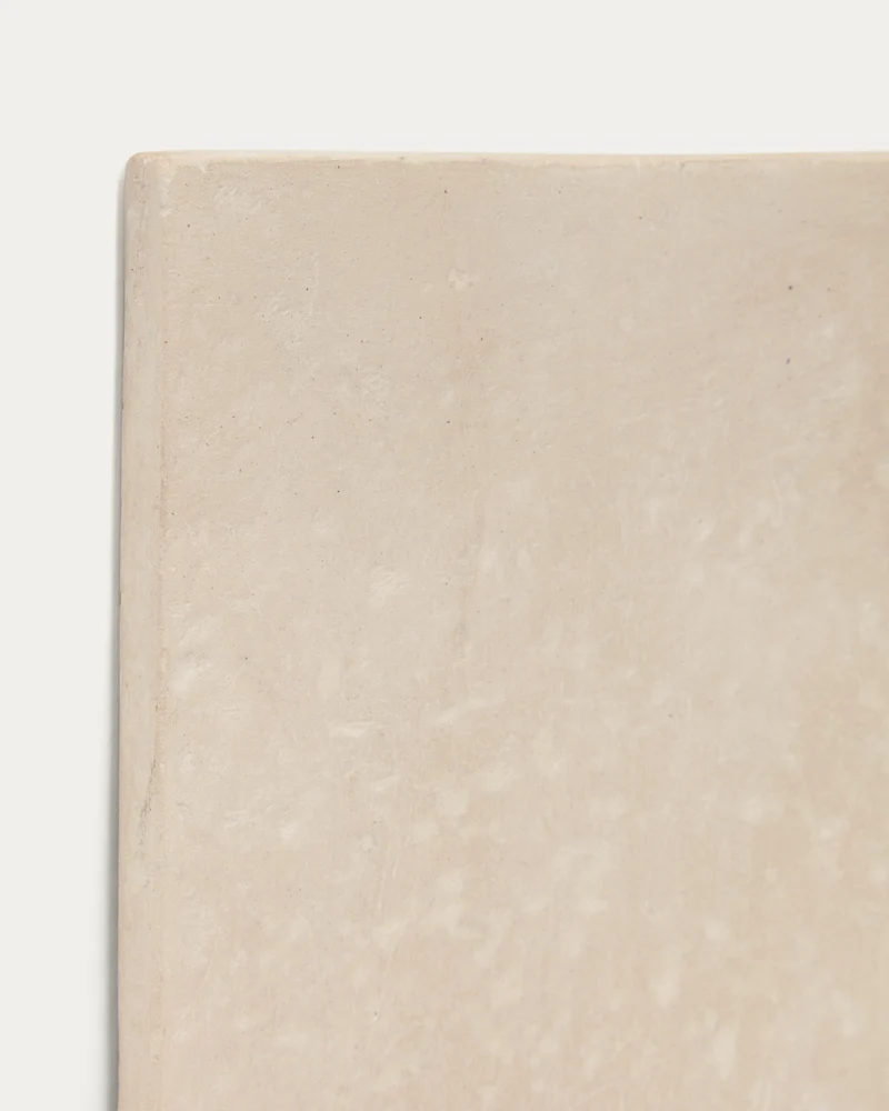 Mirta set of 2 beige papier-mâché wall hangings 29 x 39 cm