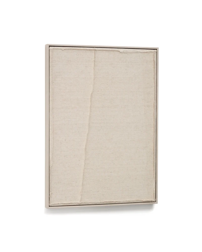 Maha white wall hanging with vertical line 52 x 72 cm