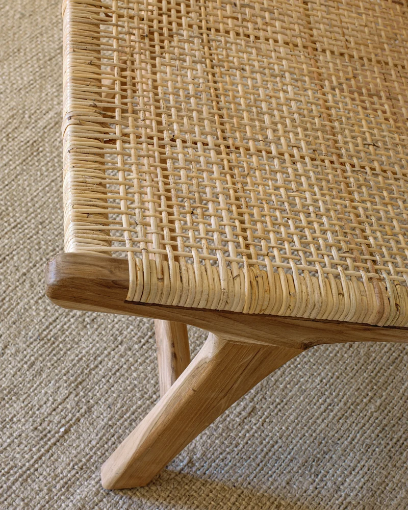 Beida solid teak armchair