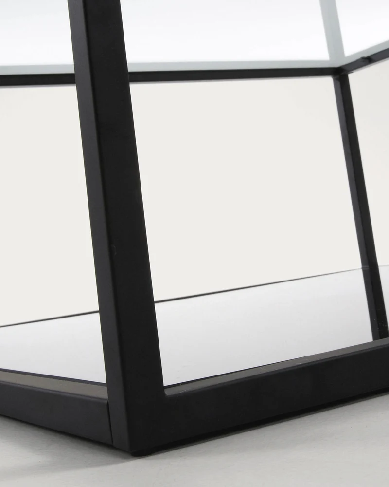 Blackhill black square coffee table 80 x 80 cm