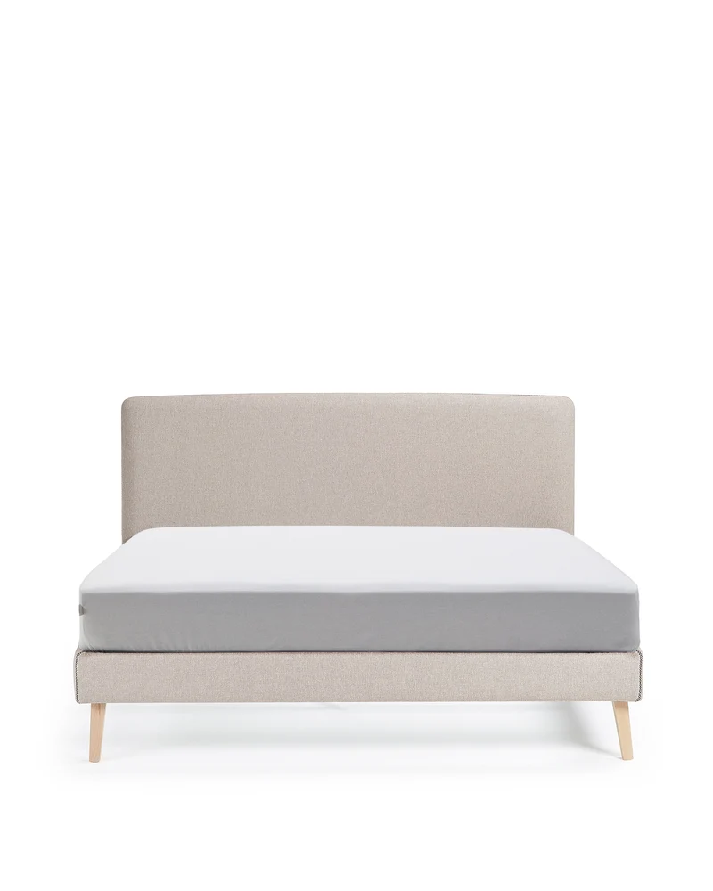 Dyla bed cover in beige for a 160 x 200 cm mattress