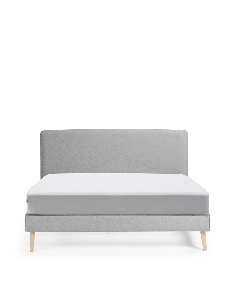 Dyla bed cover in grey for a 160 x 200 cm mattress