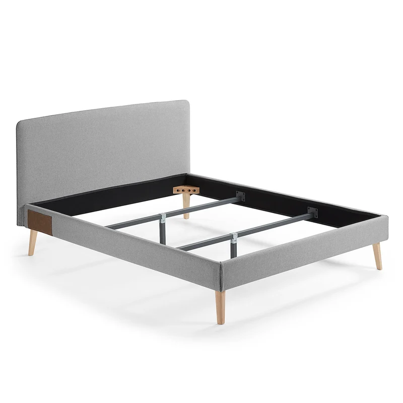 Dyla bed cover in grey for a 160 x 200 cm mattress