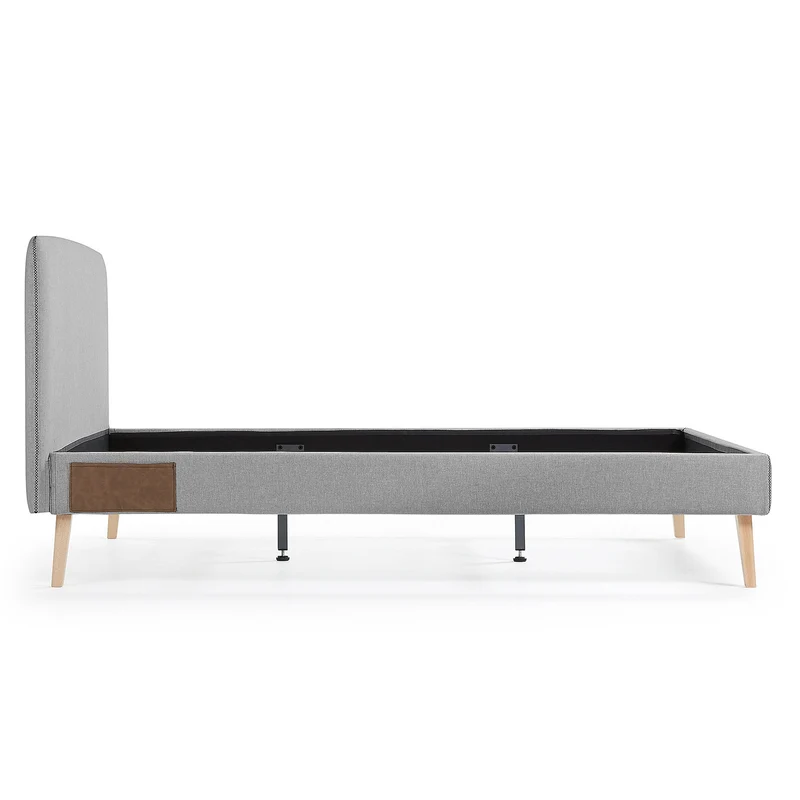 Dyla bed cover in grey for a 160 x 200 cm mattress