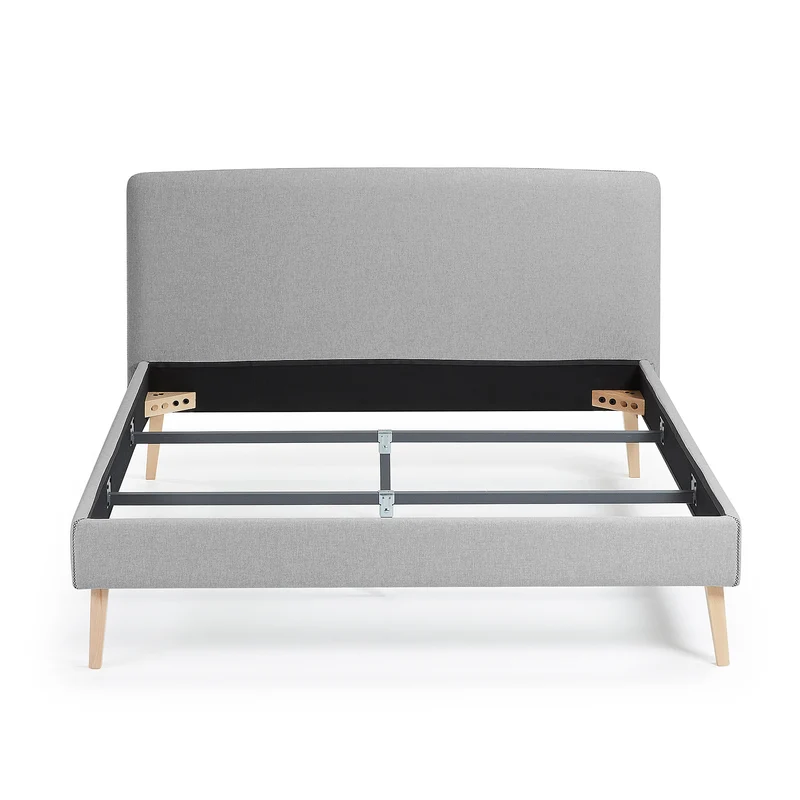 Dyla bed cover in grey for a 160 x 200 cm mattress