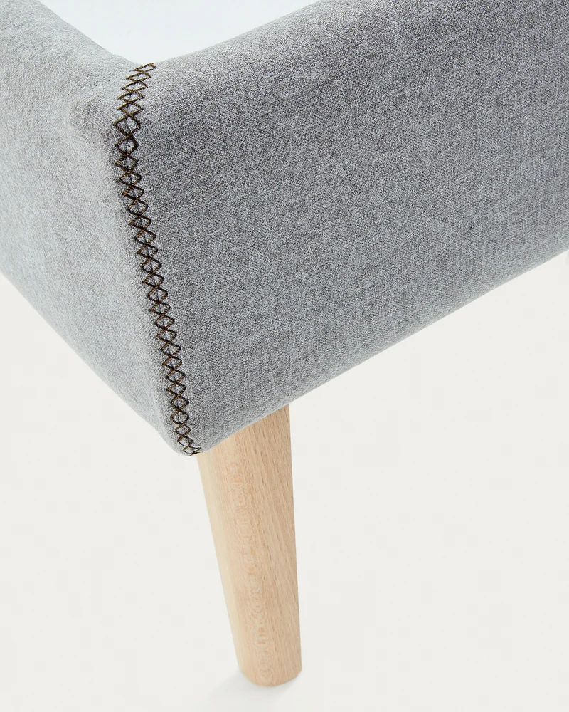 Dyla bed cover in grey for a 160 x 200 cm mattress